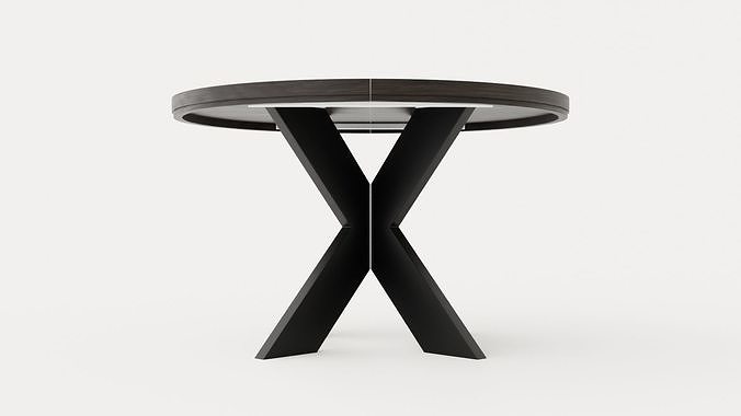 3D model Somerset dining table round VR / AR / low-poly | CGTrader