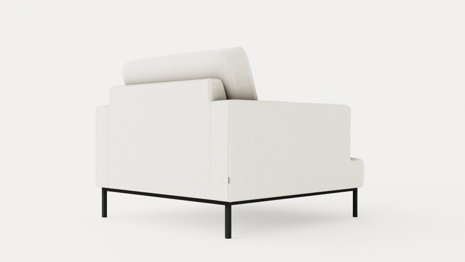 Crosby armchair Low-poly 3D model_3