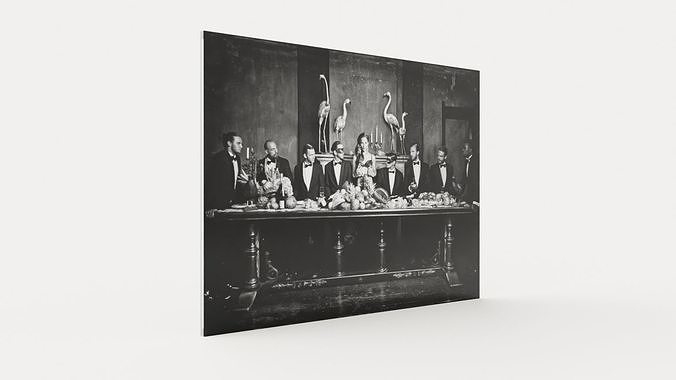 Photo art - Elegants Touch Low-poly 3D model 2