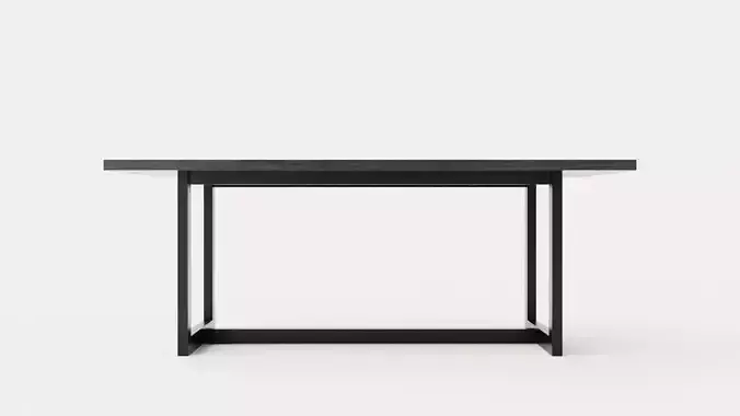 Hudson dining table black 200