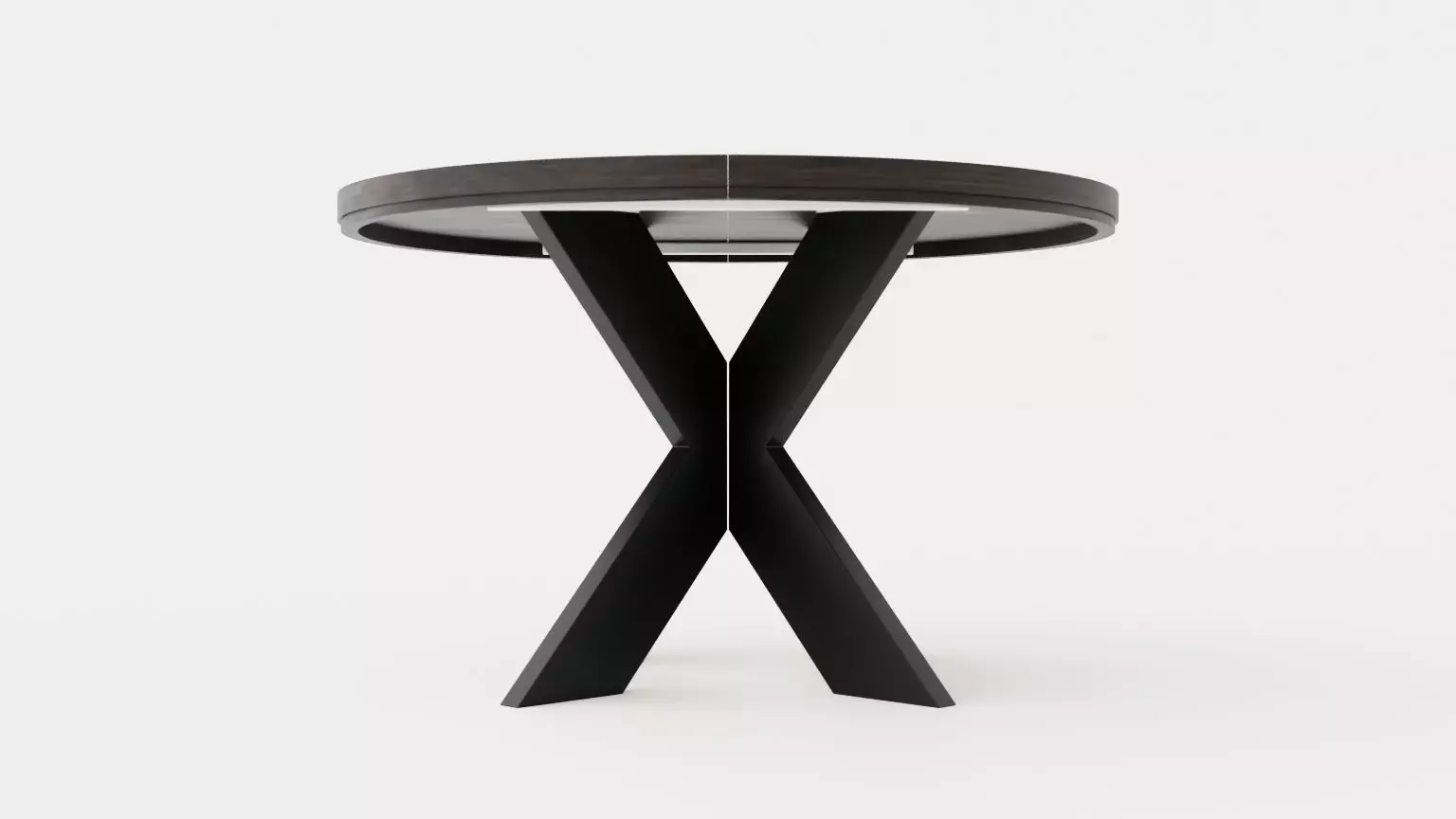 Somerset dining table round Low-poly 3D model_0