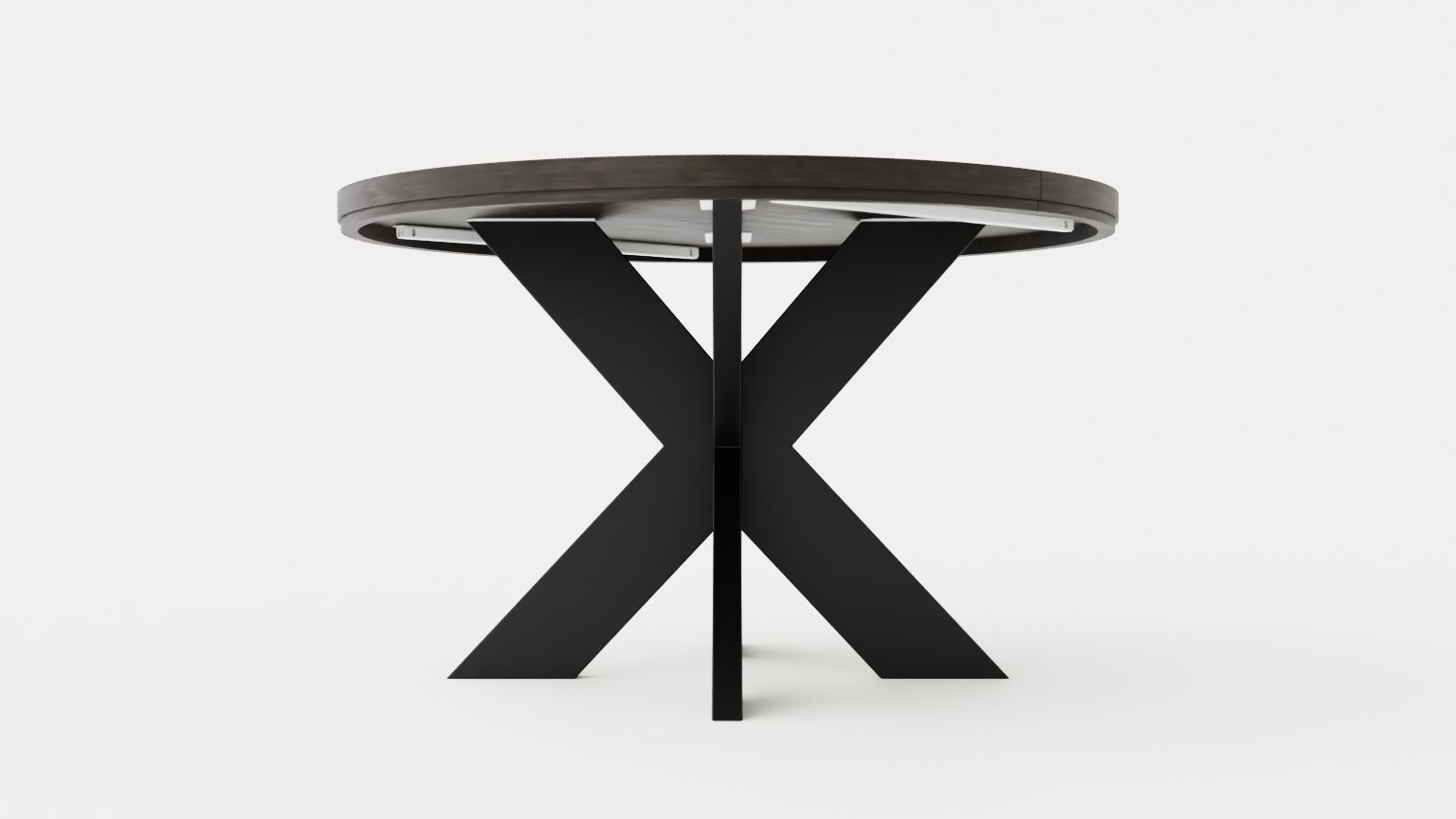 Somerset dining table round Low-poly 3D model_1