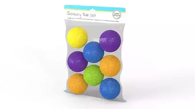 Children playing sensory ball set