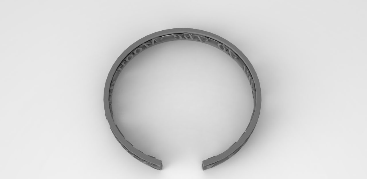 Bracelet Love II Free 3D print model_3