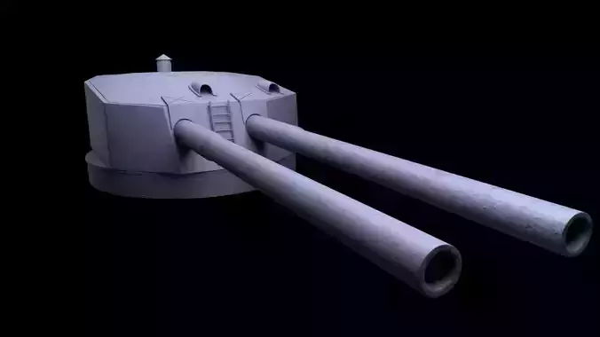 Battlle Ship Kawachi artillery2