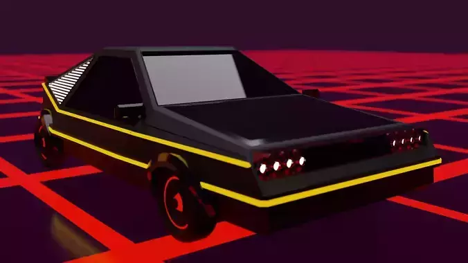 LOWpoly car3d