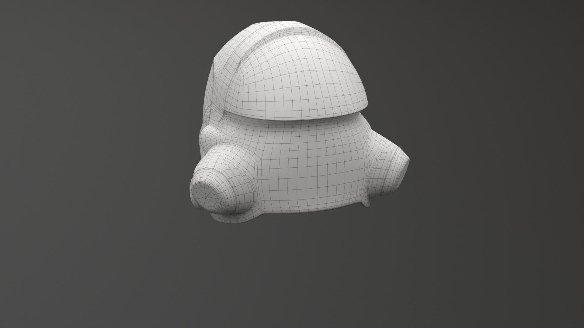Sci-fi Helmet Low-poly 3D model_9