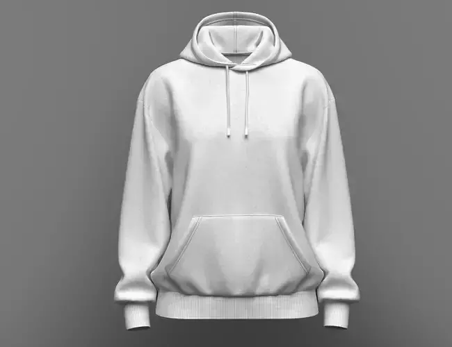 Women Hoodie Oversized Set in 3d Model 3D model