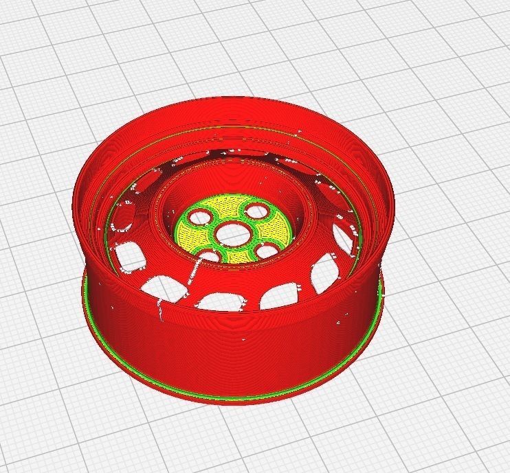 106 GTI RALLYE RIM 3D PRINTABLE MODEL 3D print model_3