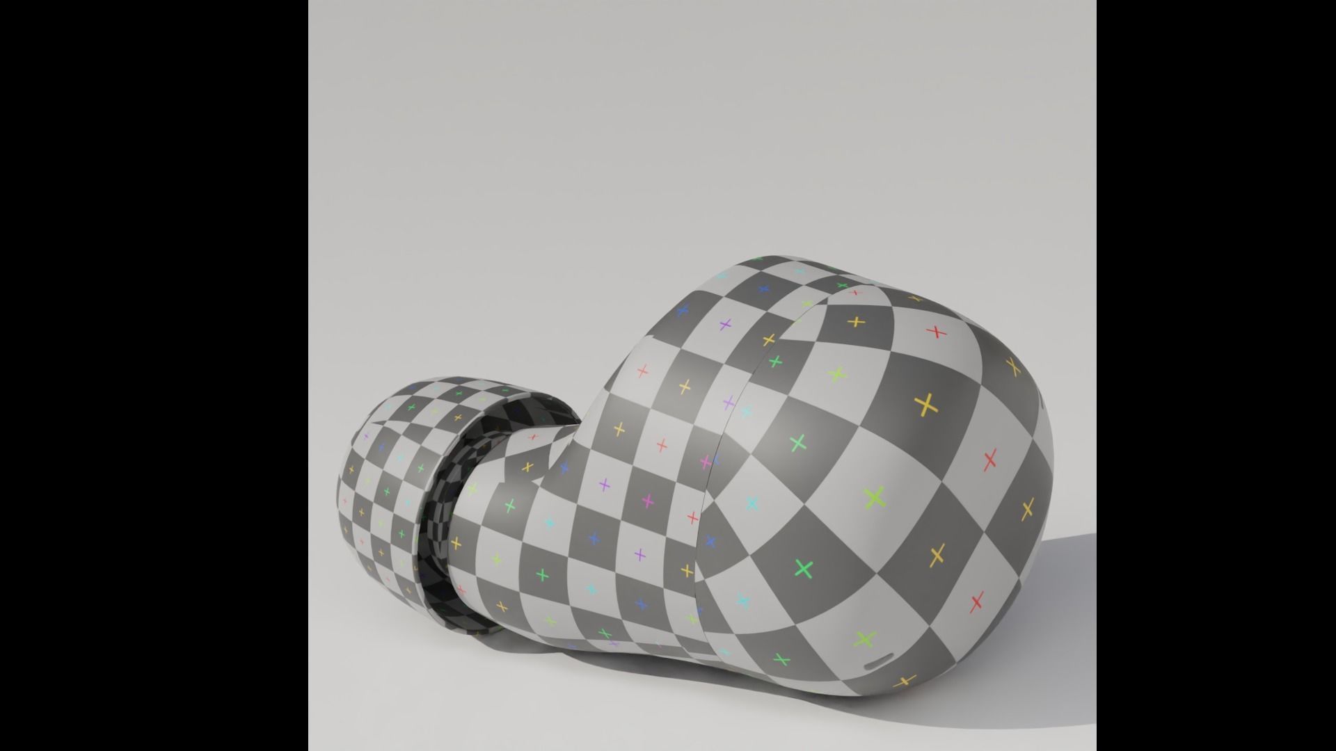 wireless earphones Low-poly 3D model_1