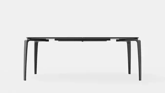 North dining table black