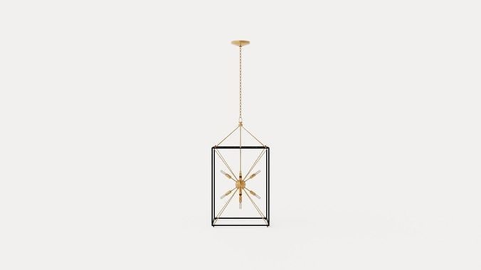 Glendale Pendant lamp - Gull Low-poly 3D model