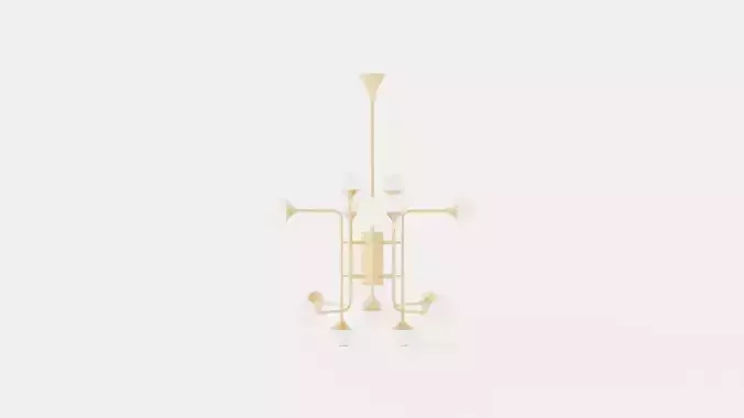 Fleming Chandelier - Gold