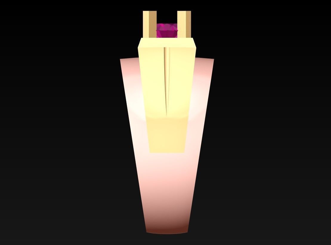 Diamond Ring - Mens Rings - N229923 3D print model_5