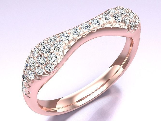 Diamond Ring - Womens Rings - N229328 3D print model