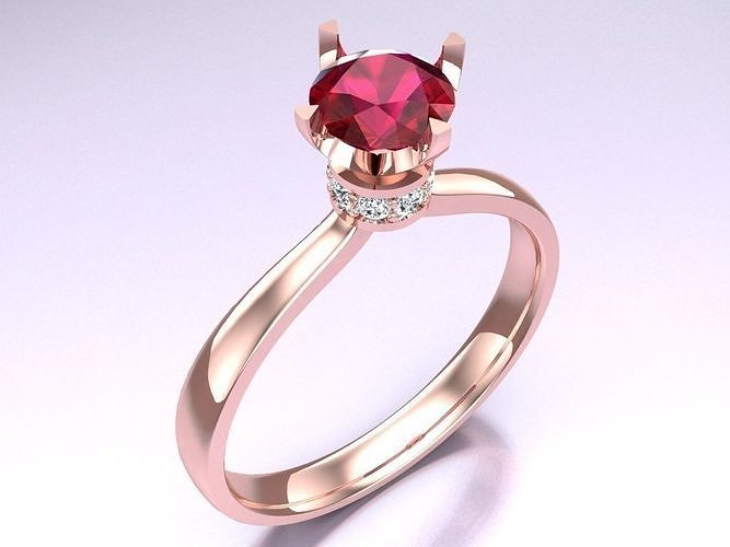 Diamond Ring - Womens Rings - N229413 3D print model
