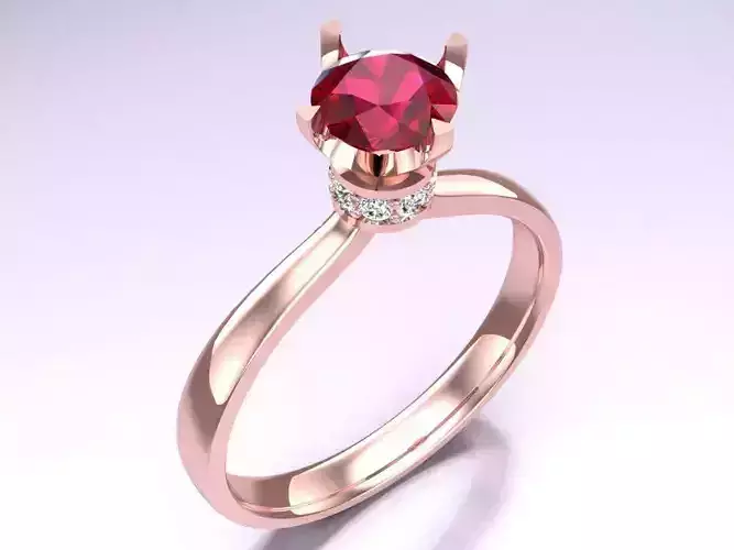 Diamond Ring - Womens Rings - N229413 3D print model