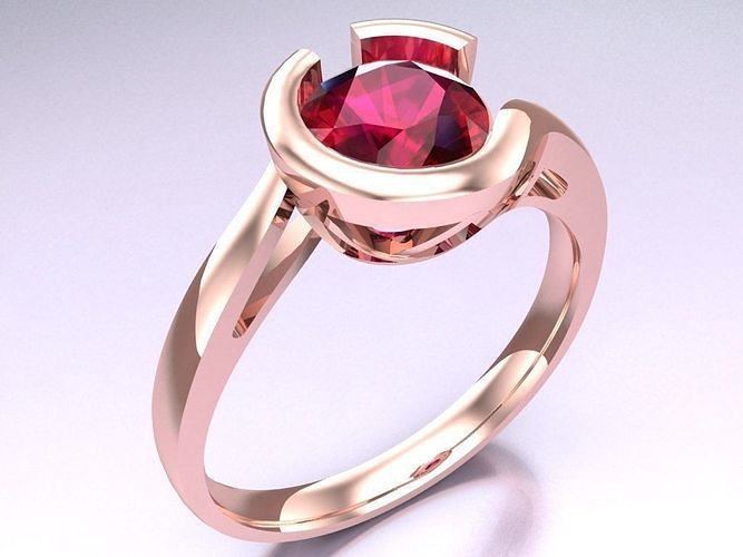Diamond Ring - Womens Rings - N229425 3D print model