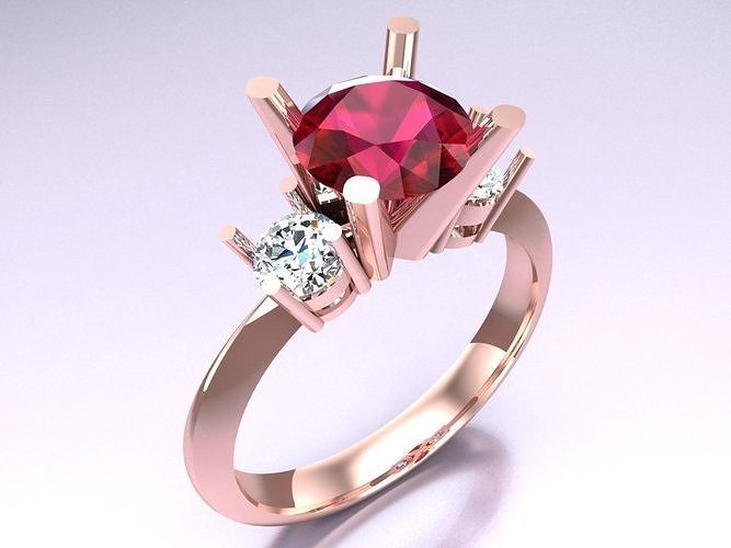 Diamond Ring - Womens Rings - N229448 3D print model