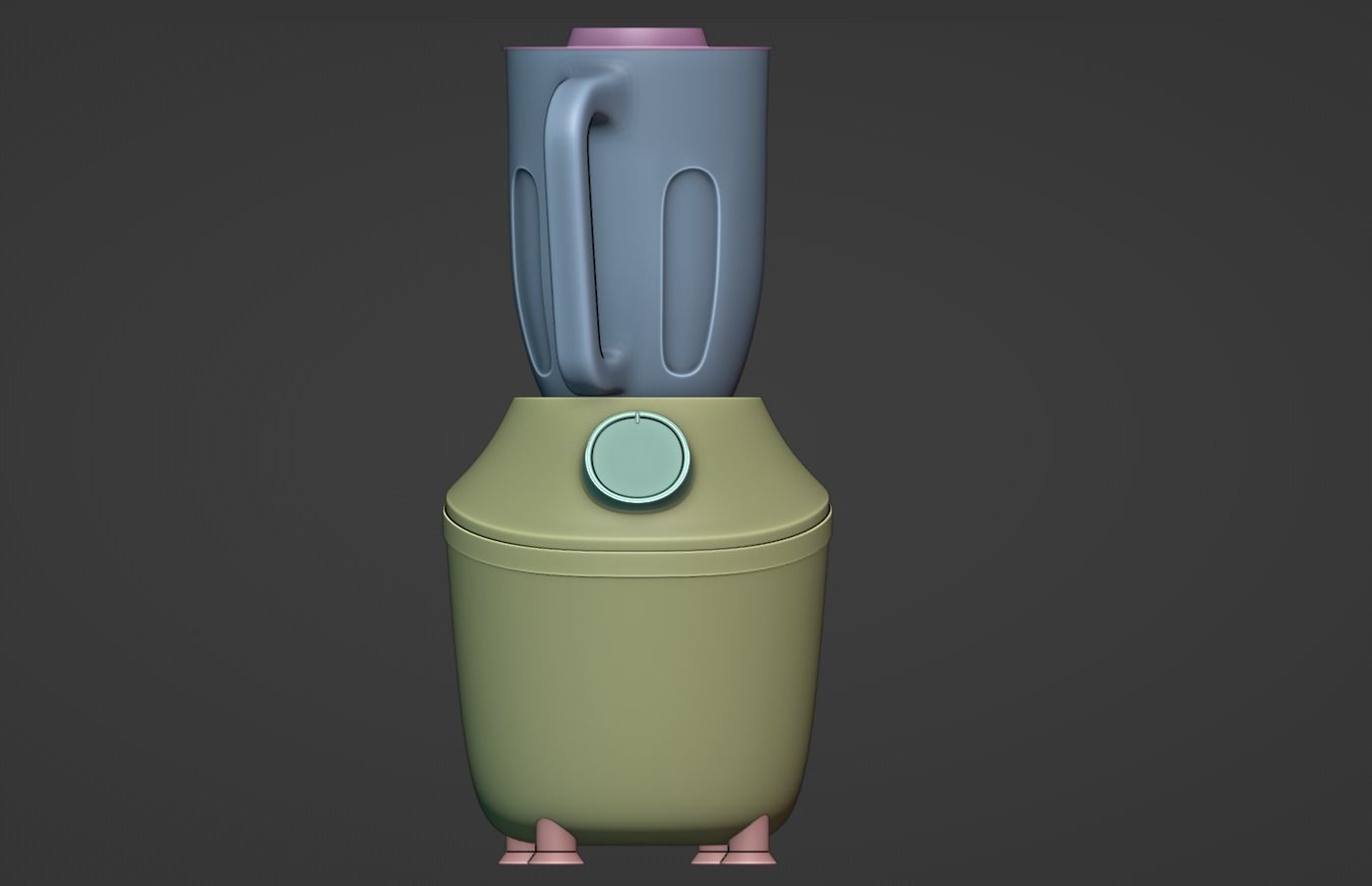Blender Artel Low-poly 3D model_2