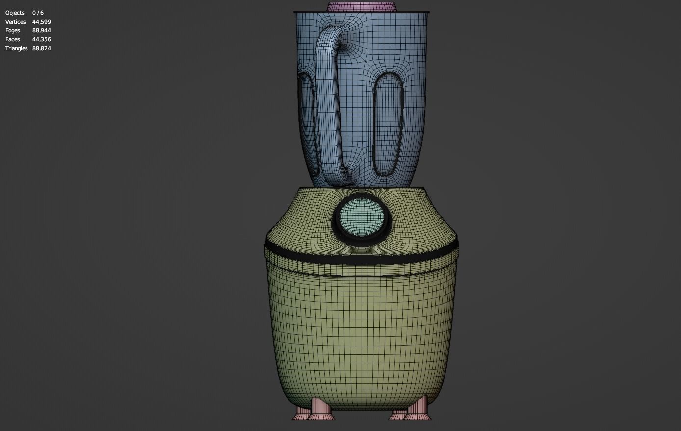 Blender Artel Low-poly 3D model_3