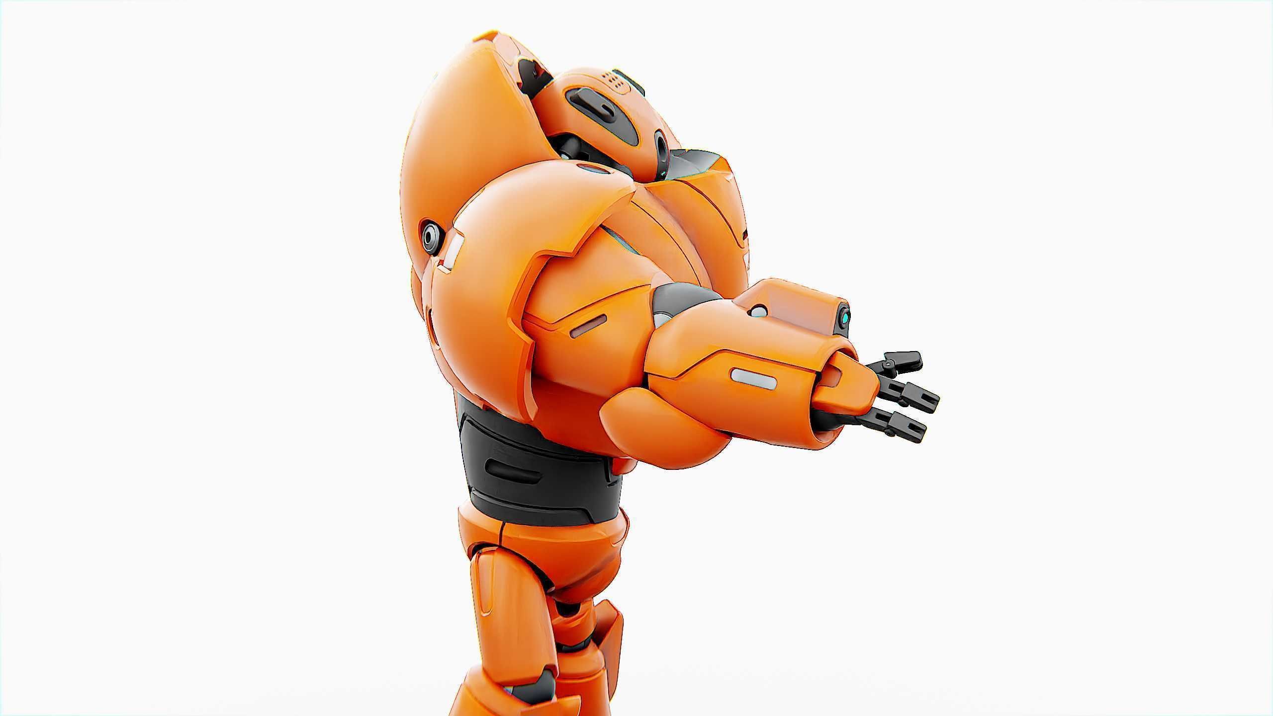 COMBAT DROID M-3000 Rigged for Unreal Engine - Unity - MIXAMO 3D model_18
