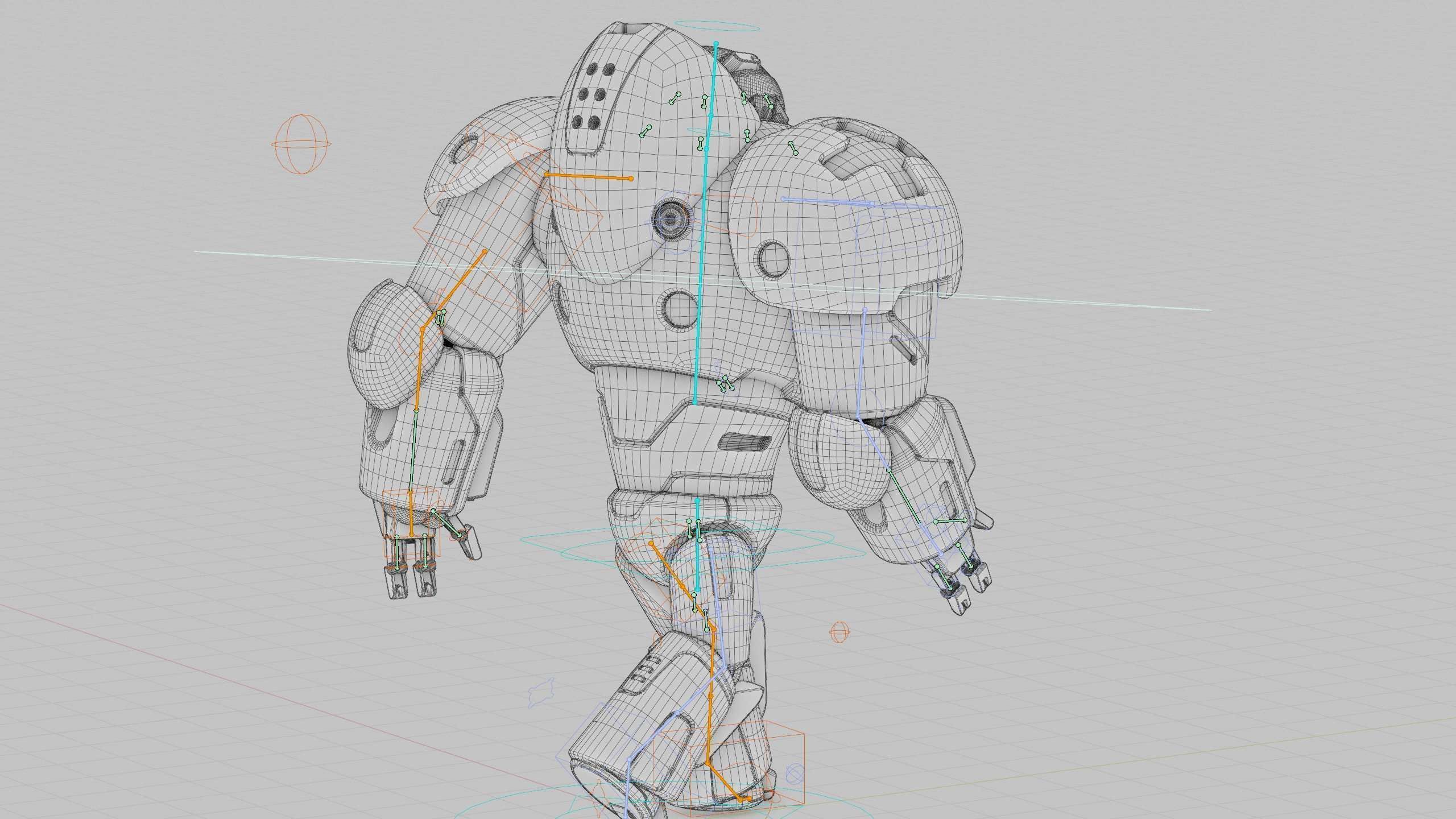 COMBAT DROID M-3000 Rigged for Unreal Engine - Unity - MIXAMO 3D model_41