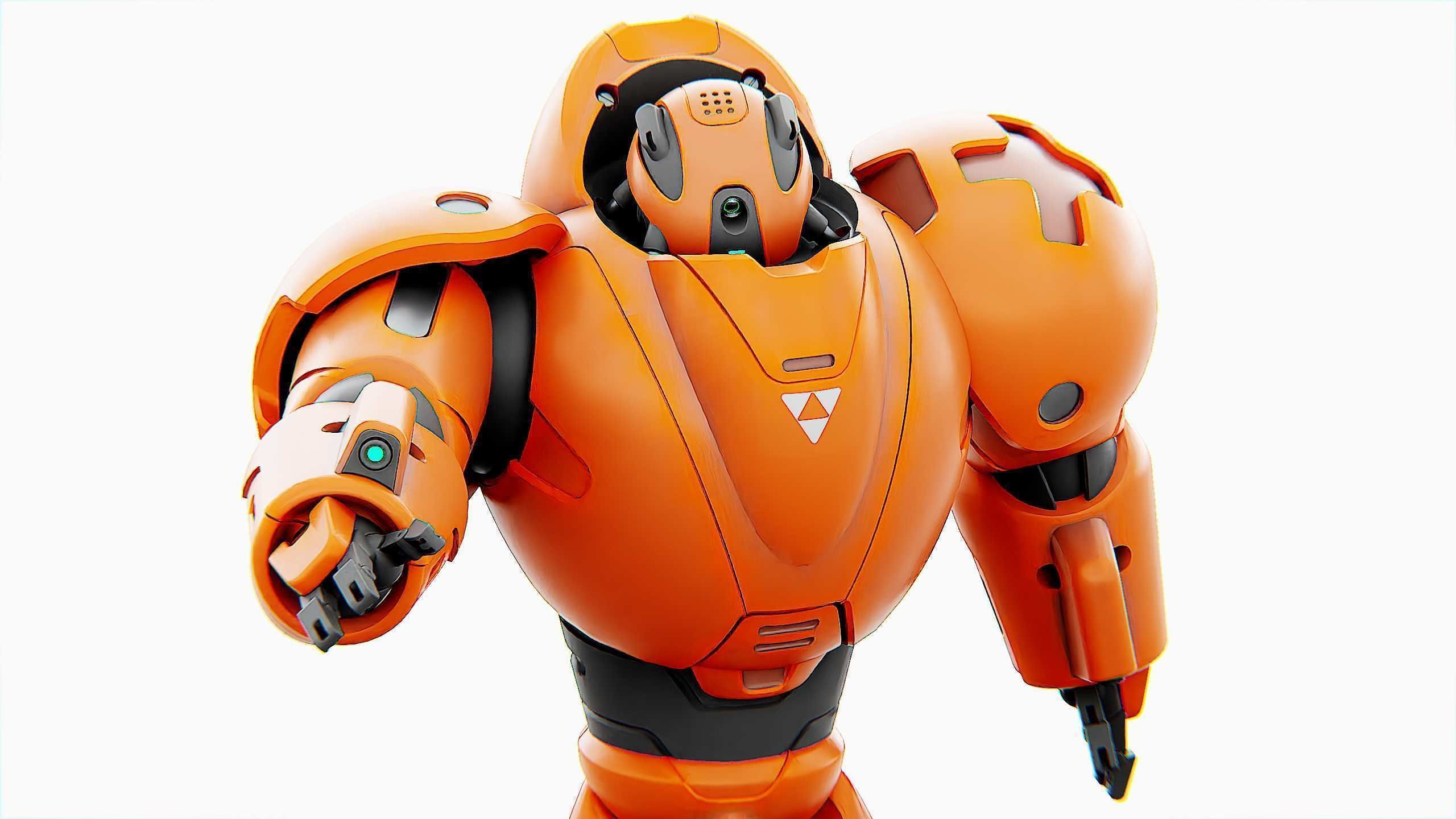 COMBAT DROID M-3000 Rigged for Unreal Engine - Unity - MIXAMO 3D model_20