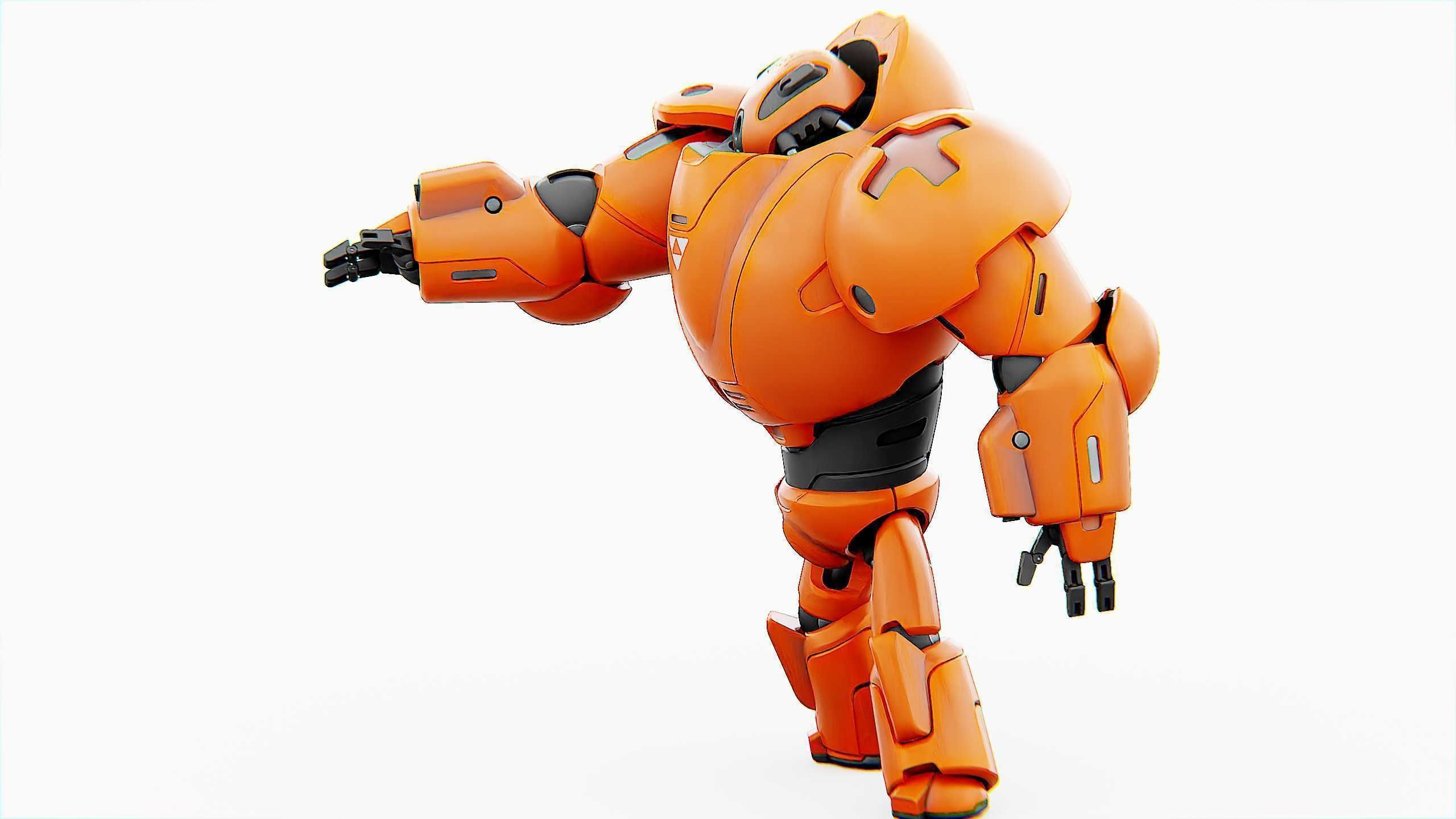 COMBAT DROID M-3000 Rigged for Unreal Engine - Unity - MIXAMO 3D model_6