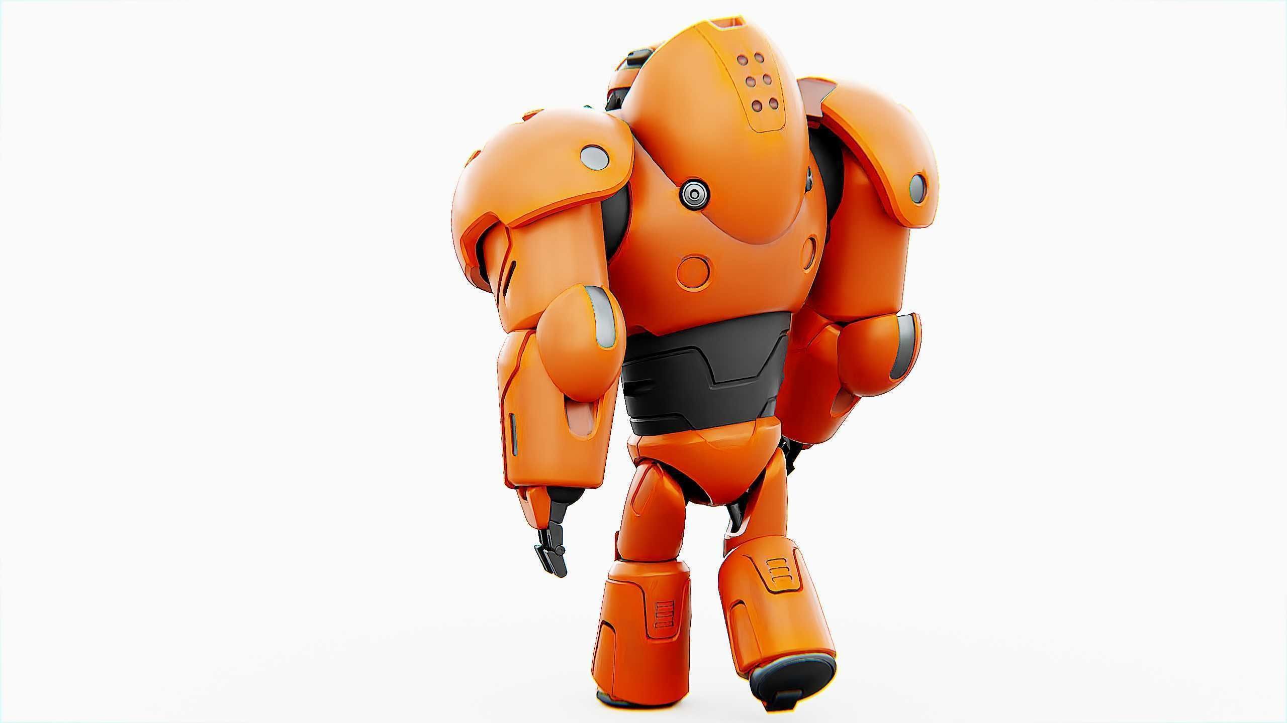 COMBAT DROID M-3000 Rigged for Unreal Engine - Unity - MIXAMO 3D model_27