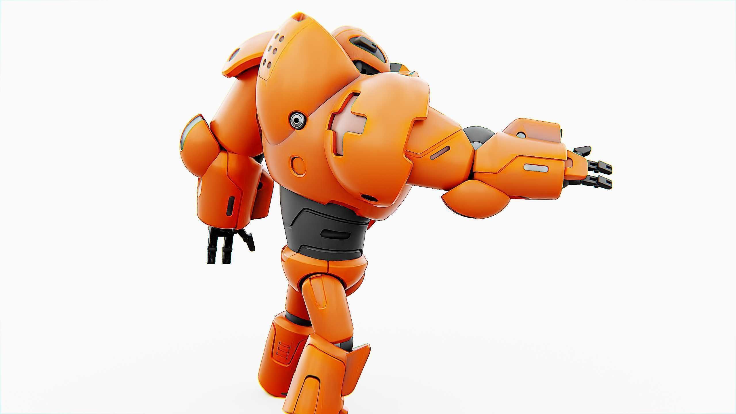 COMBAT DROID M-3000 Rigged for Unreal Engine - Unity - MIXAMO 3D model_17