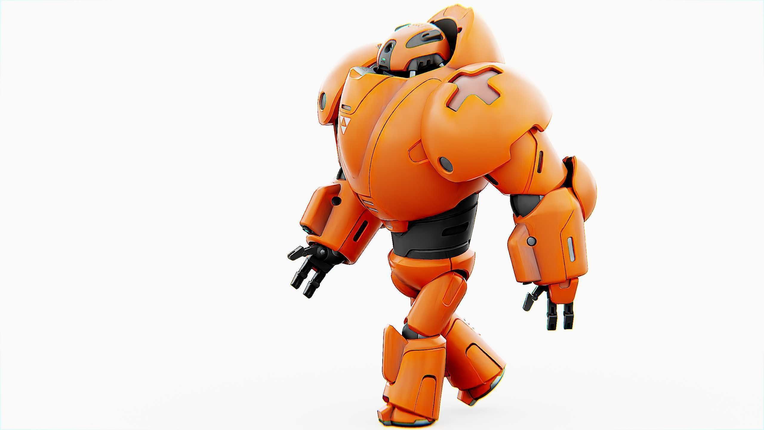 COMBAT DROID M-3000 Rigged for Unreal Engine - Unity - MIXAMO 3D model_25