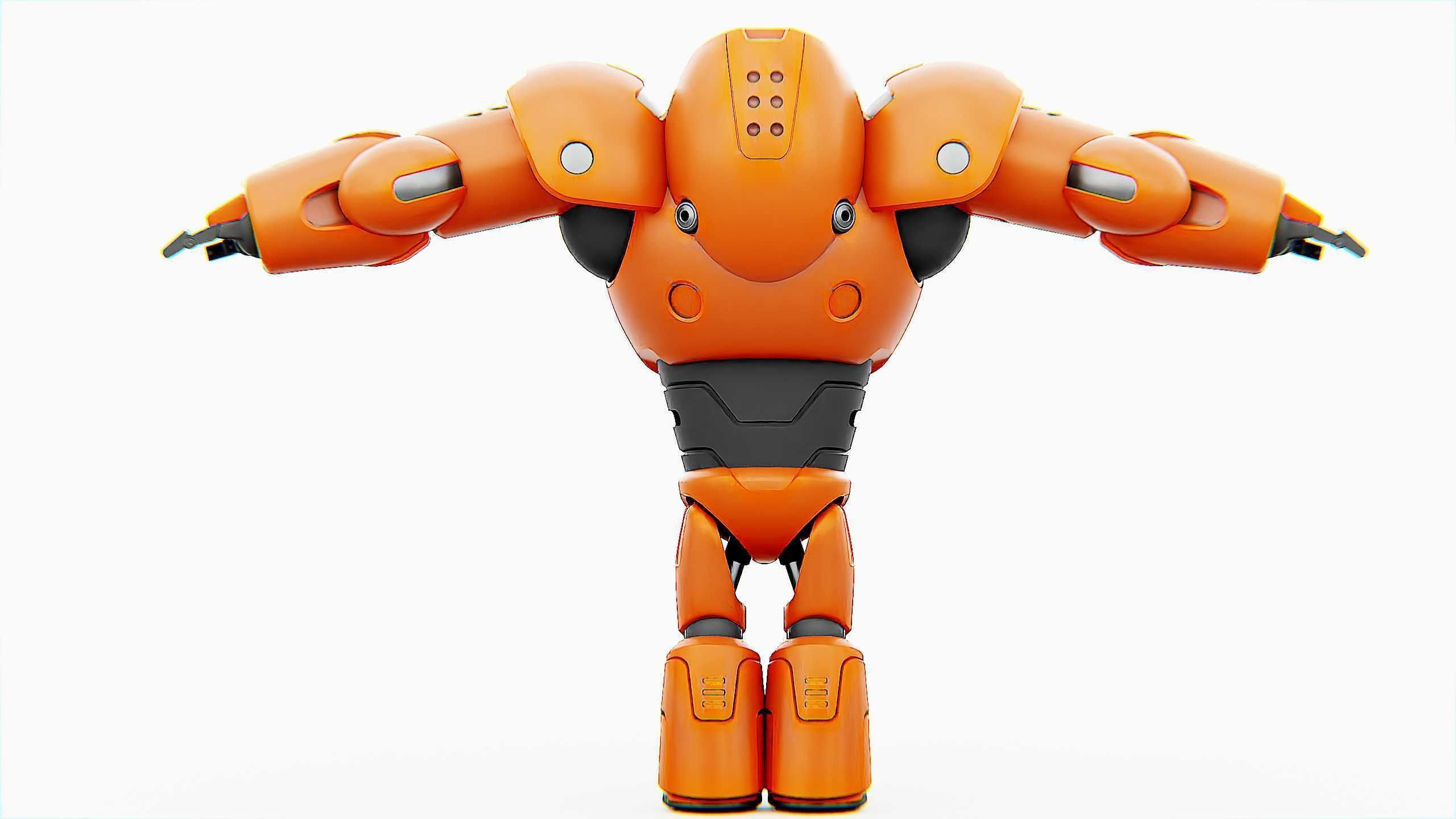 COMBAT DROID M-3000 Rigged for Unreal Engine - Unity - MIXAMO 3D model_32