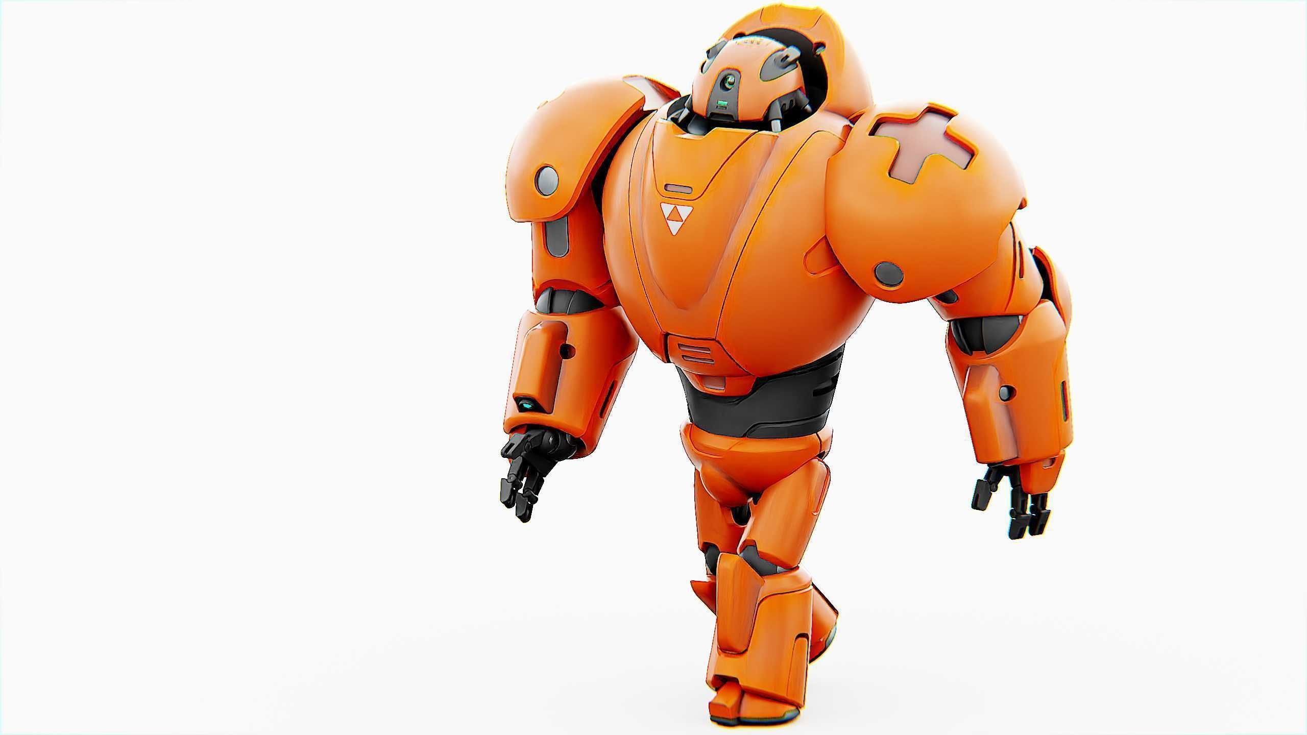 COMBAT DROID M-3000 Rigged for Unreal Engine - Unity - MIXAMO 3D model_24