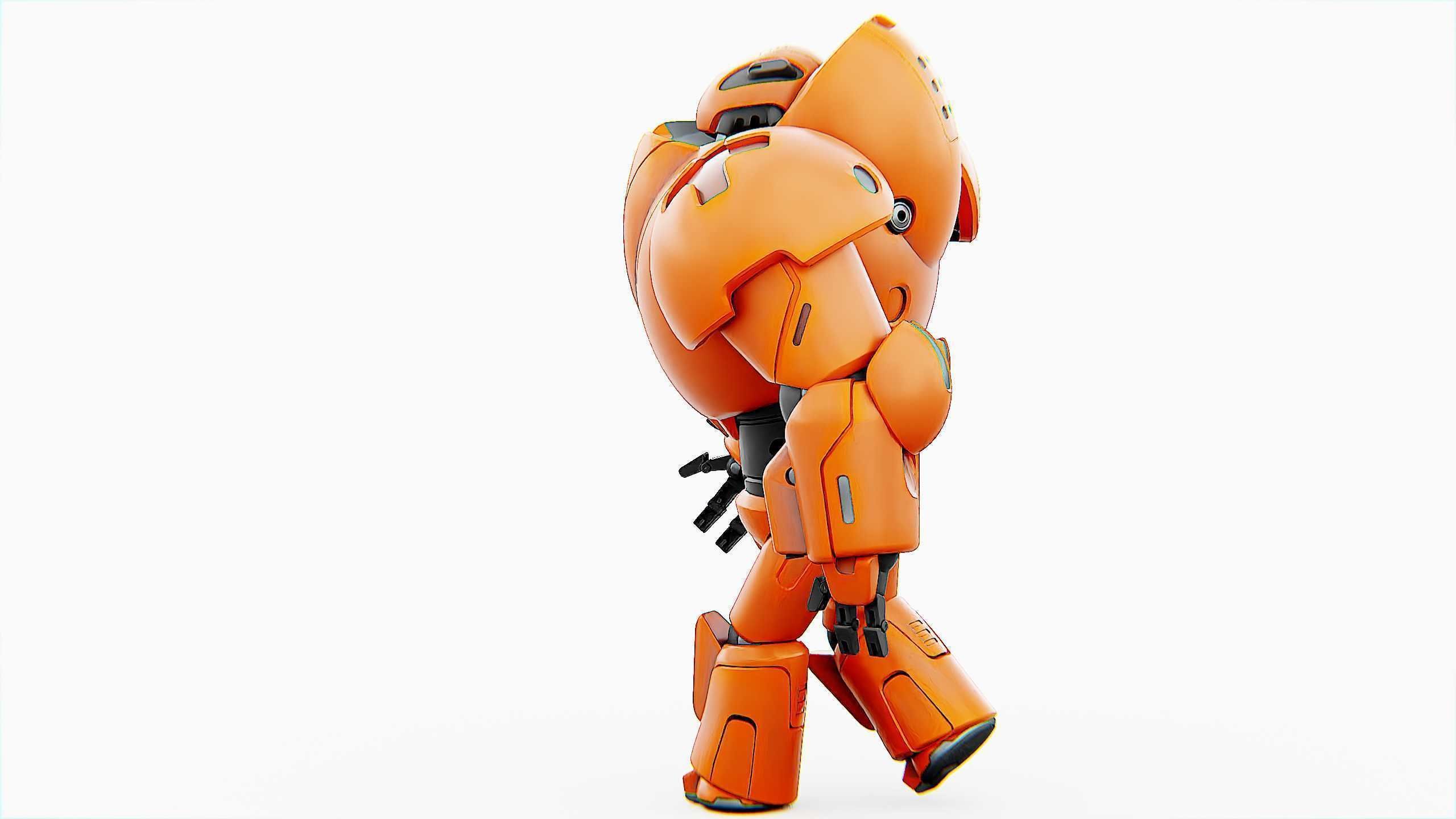 COMBAT DROID M-3000 Rigged for Unreal Engine - Unity - MIXAMO 3D model_26