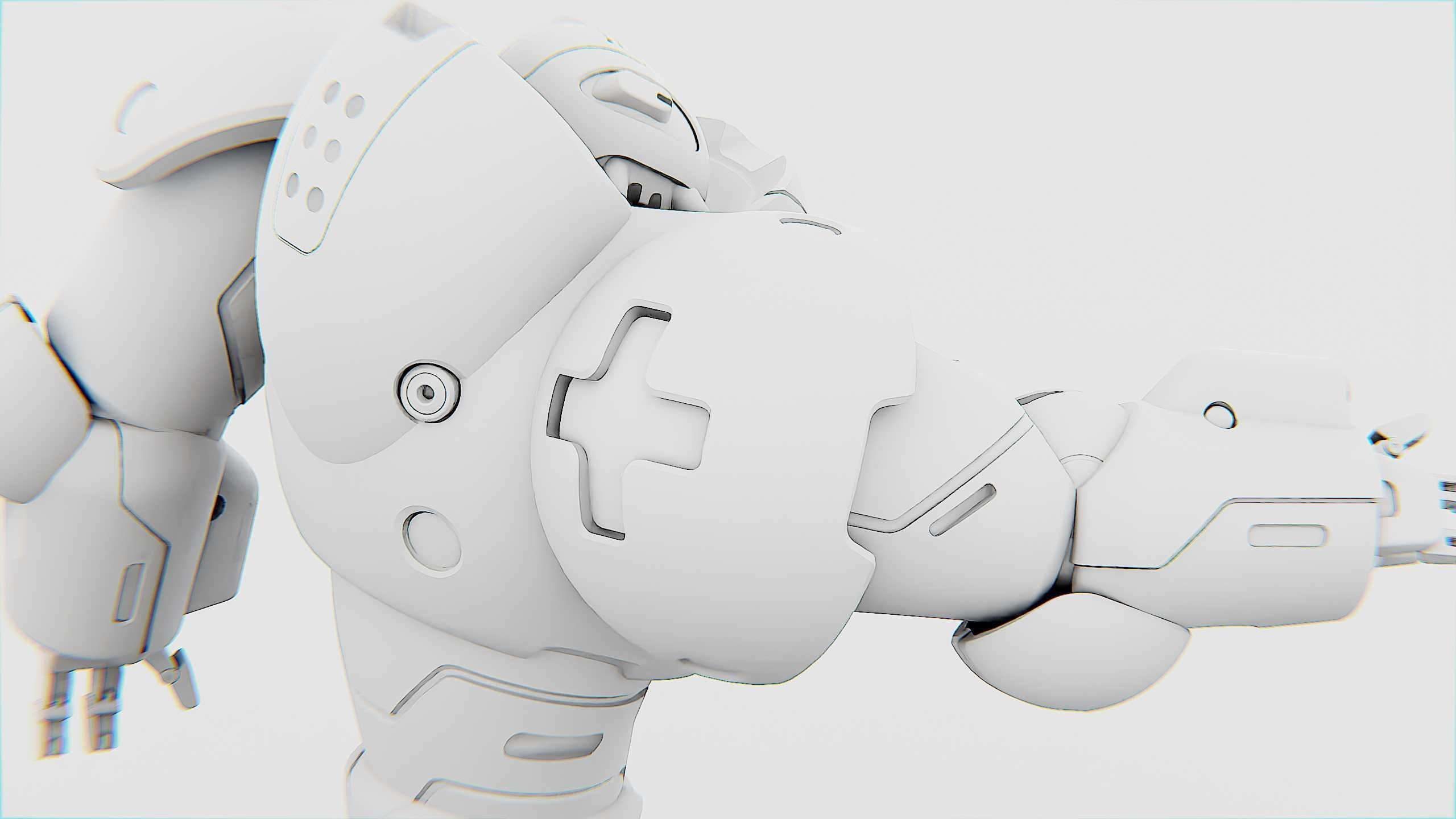 COMBAT DROID M-3000 Rigged for Unreal Engine - Unity - MIXAMO 3D model_36