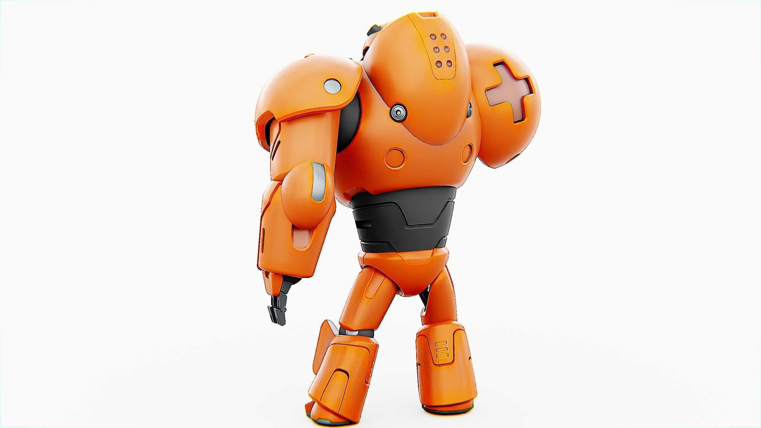 COMBAT DROID M-3000 Rigged for Unreal Engine - Unity - MIXAMO 3D model_12