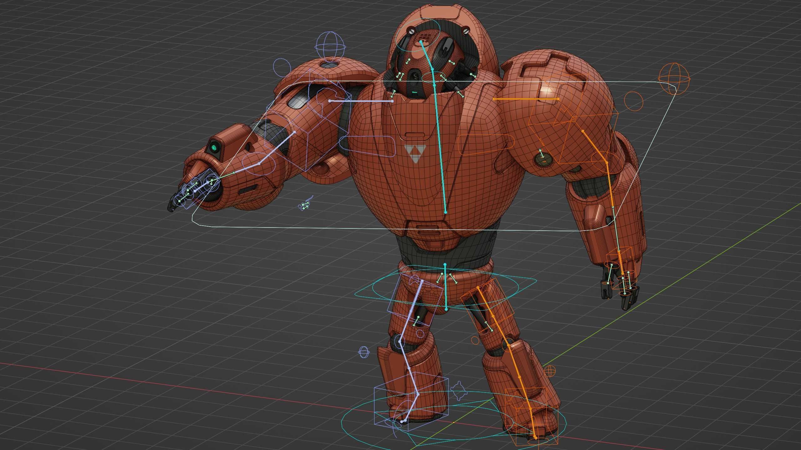 COMBAT DROID M-3000 Rigged for Unreal Engine - Unity - MIXAMO 3D model_38