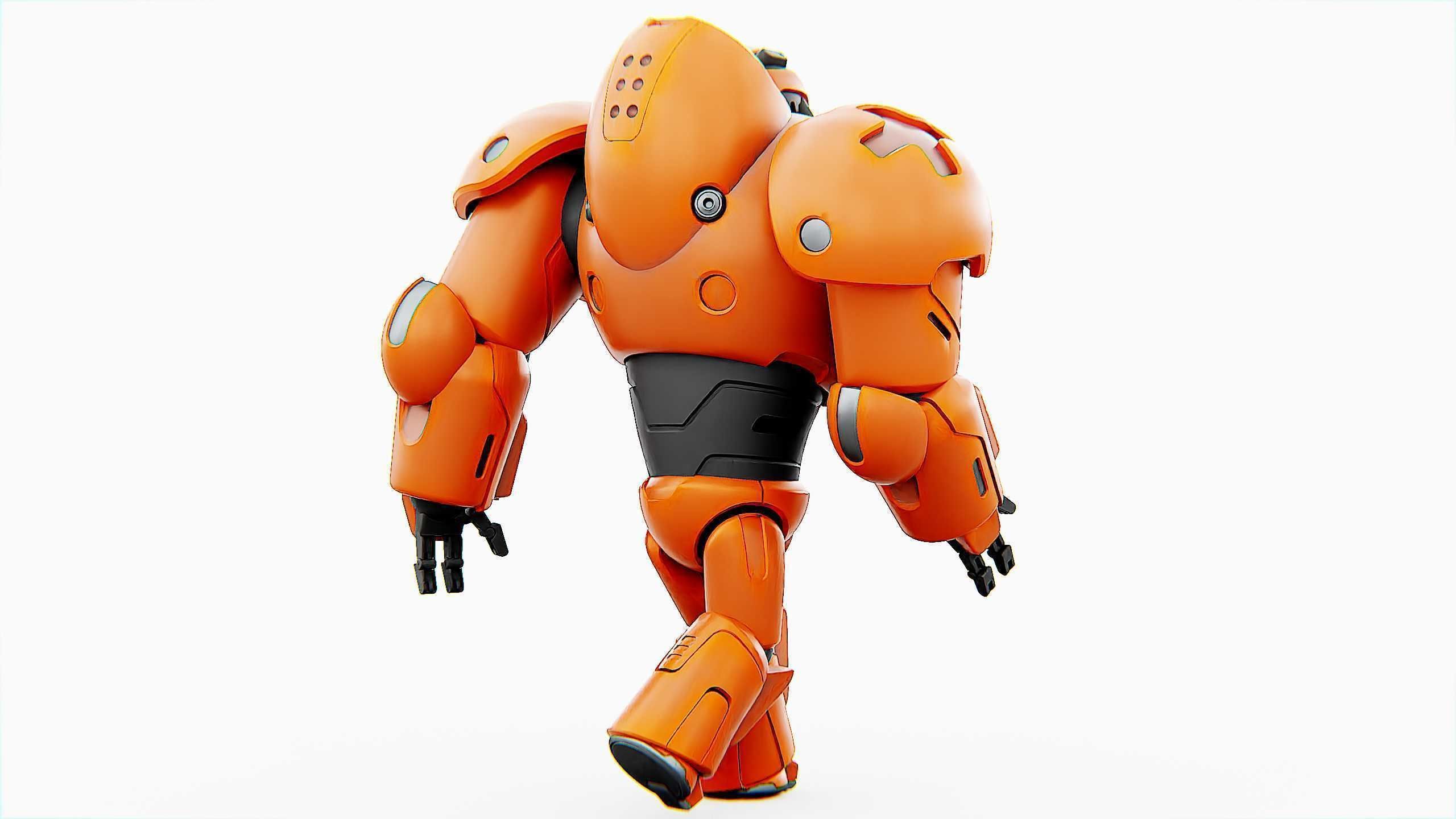 COMBAT DROID M-3000 Rigged for Unreal Engine - Unity - MIXAMO 3D model_29