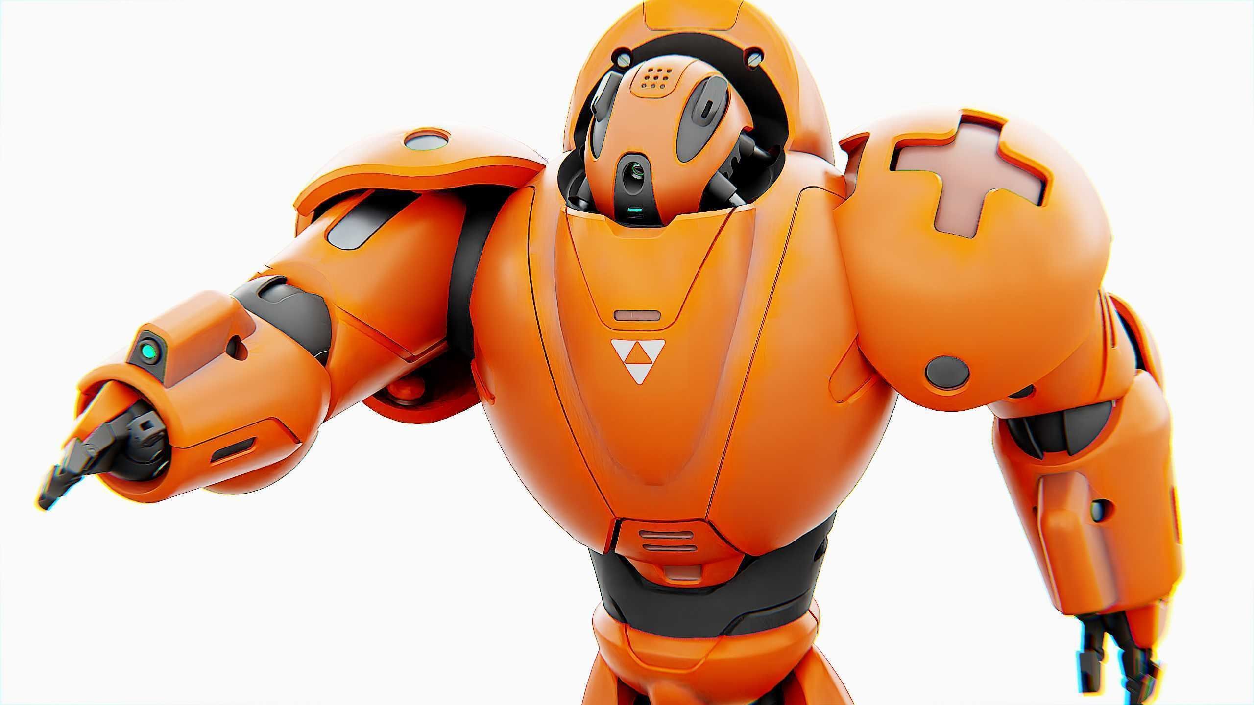 COMBAT DROID M-3000 Rigged for Unreal Engine - Unity - MIXAMO 3D model_21