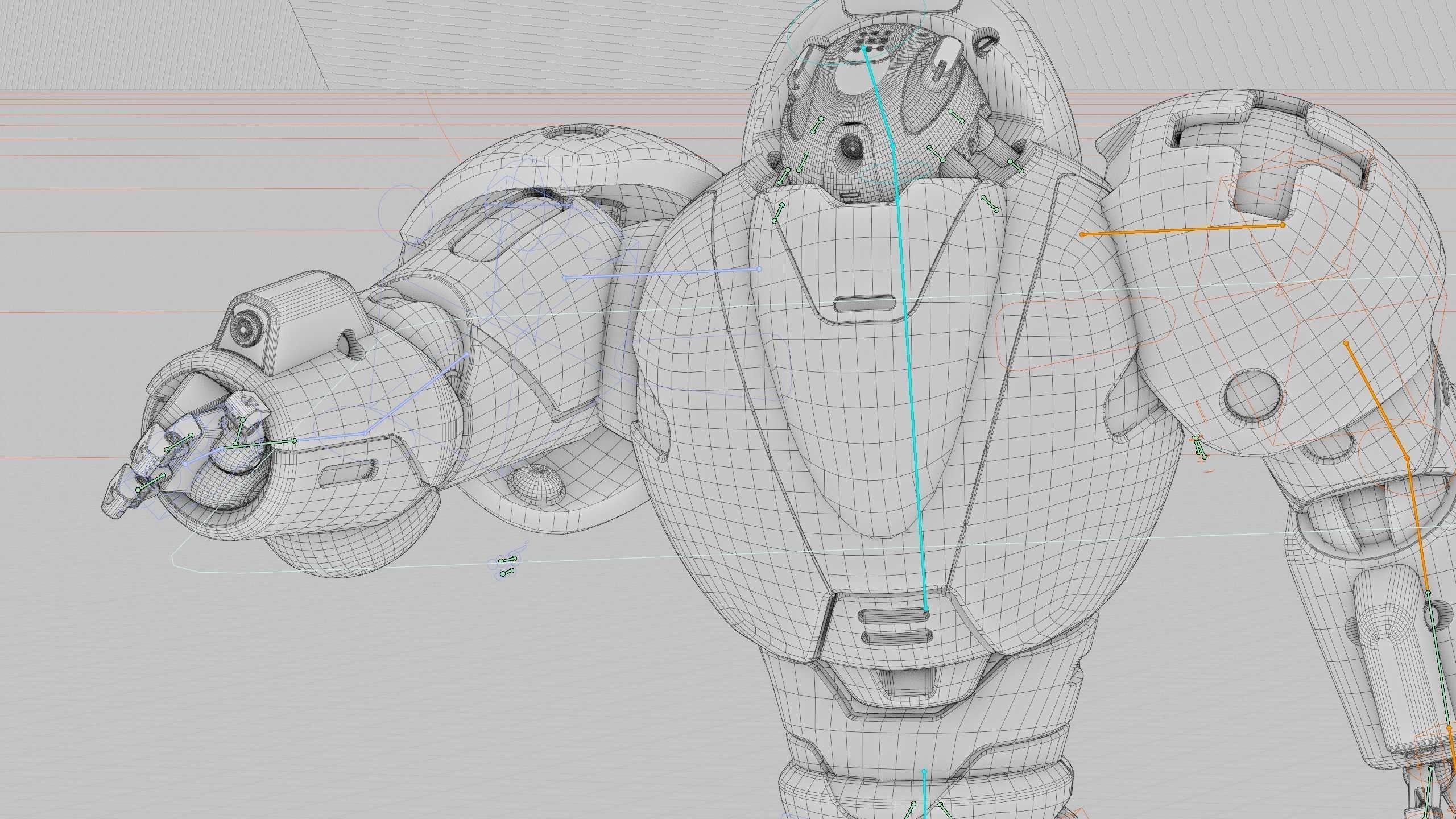 COMBAT DROID M-3000 Rigged for Unreal Engine - Unity - MIXAMO 3D model_42