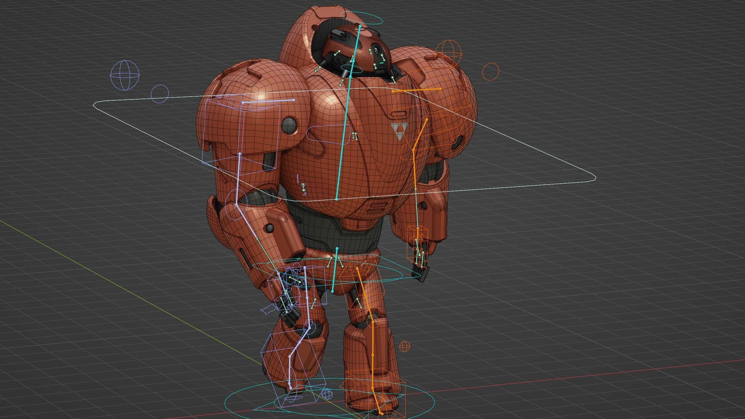 COMBAT DROID M-3000 Rigged for Unreal Engine - Unity - MIXAMO 3D model_37
