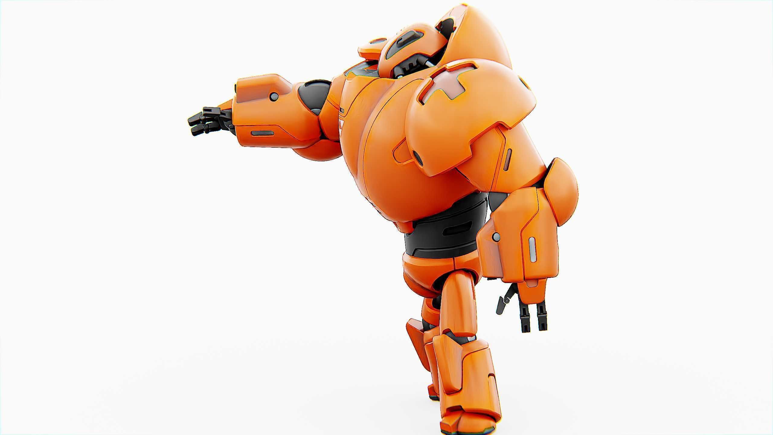 COMBAT DROID M-3000 Rigged for Unreal Engine - Unity - MIXAMO 3D model_7