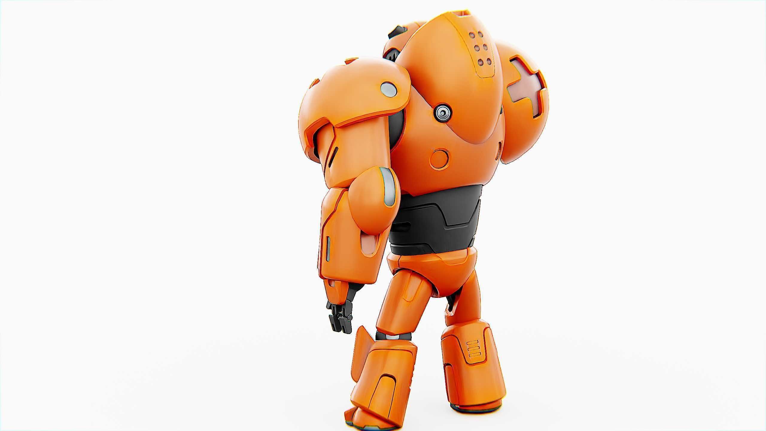 COMBAT DROID M-3000 Rigged for Unreal Engine - Unity - MIXAMO 3D model_11