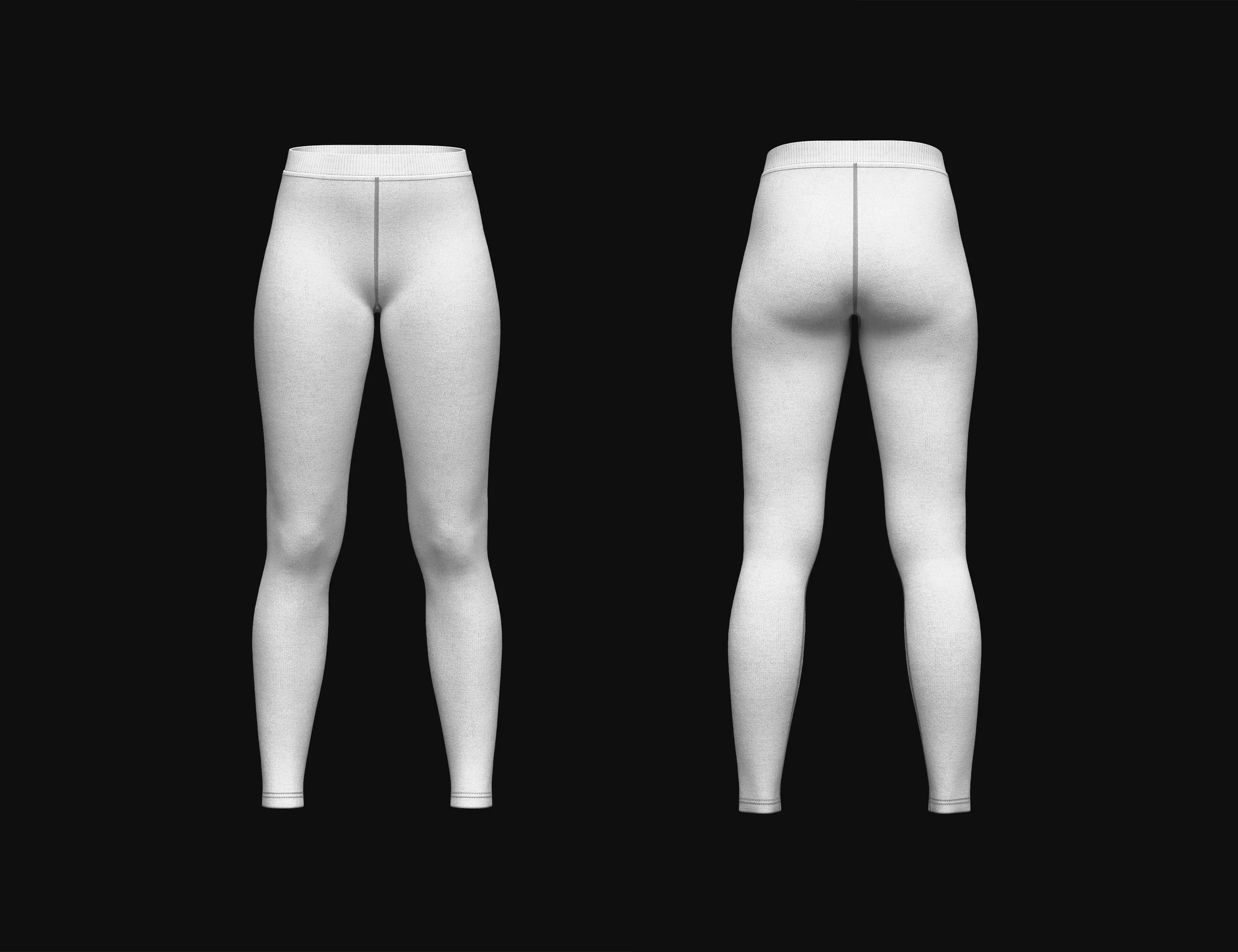 Womens Legging 3d Model 3D model_0