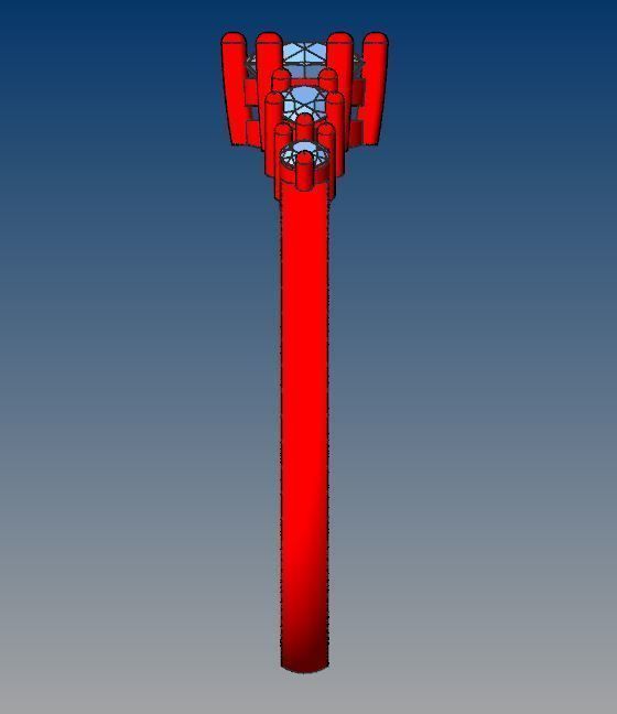 Diamond ring with pears 3D print model_26