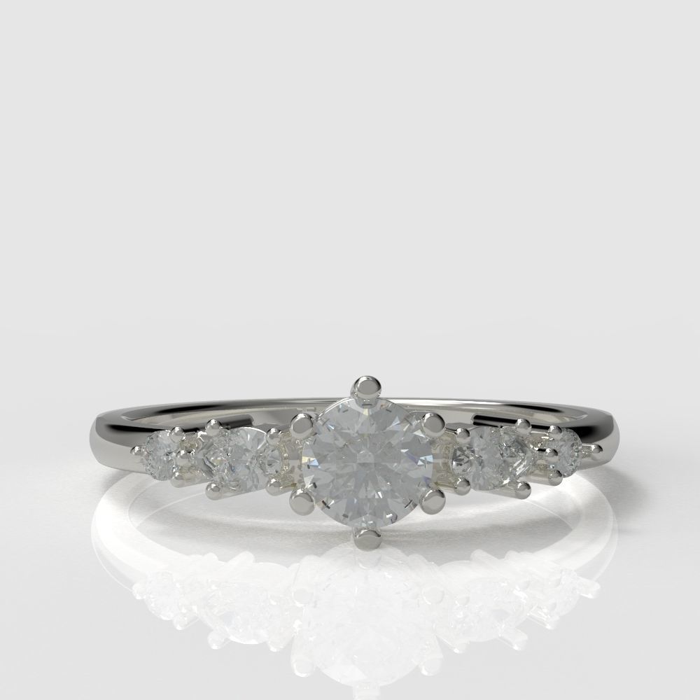 Diamond ring with pears 3D print model_28