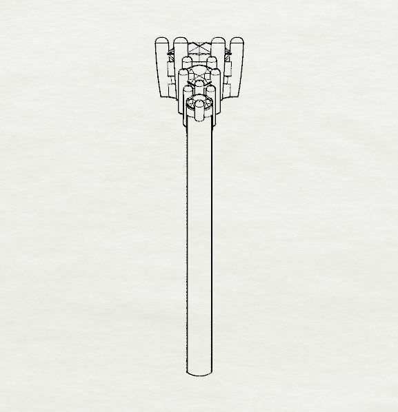 Diamond ring with pears 3D print model_14