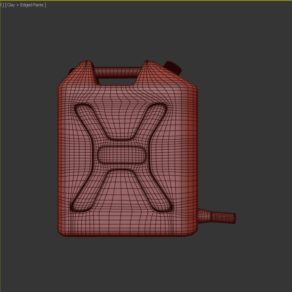 Gasoline Tank Clean Low-poly 3D model_17
