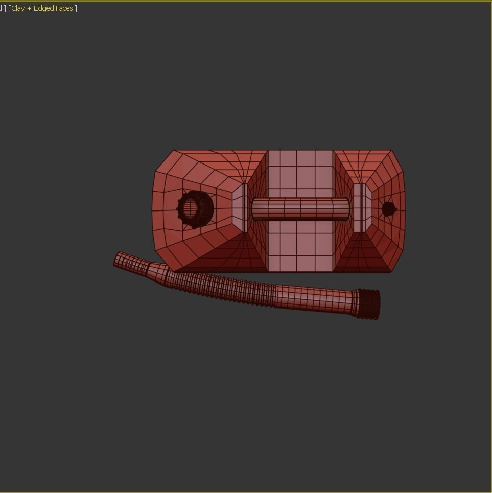 Gasoline Tank Clean Low-poly 3D model_4